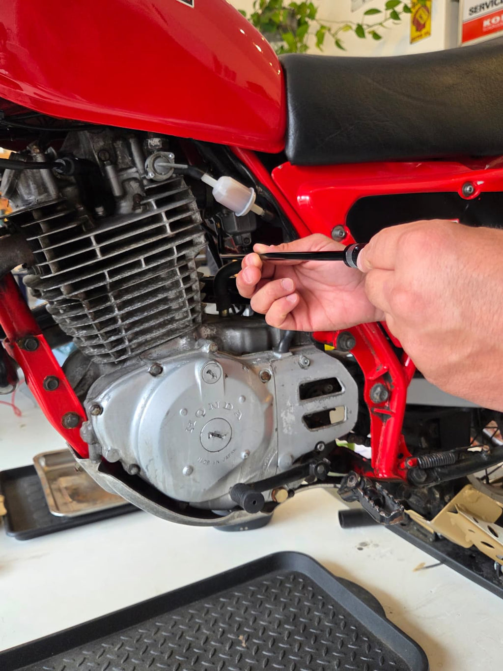 Carburateur Motorfiets luchtschroef afstelgereedschap (platkop).