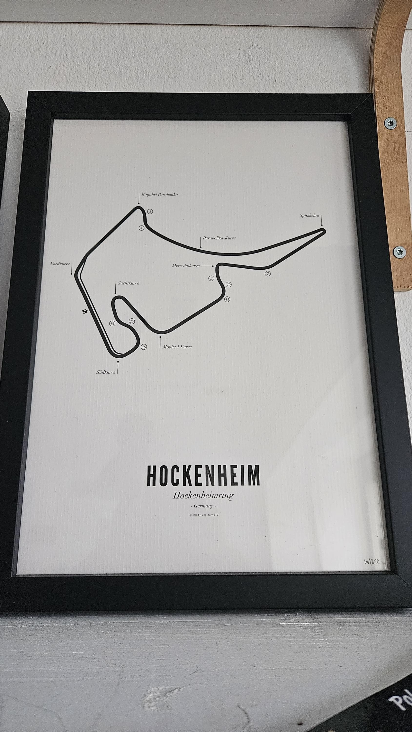 Circuit Poster Hockenheim · Van Wijck Luxe White Edition