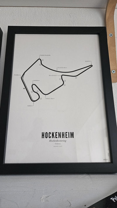 Circuit Poster Hockenheim · Van Wijck Luxe White Edition