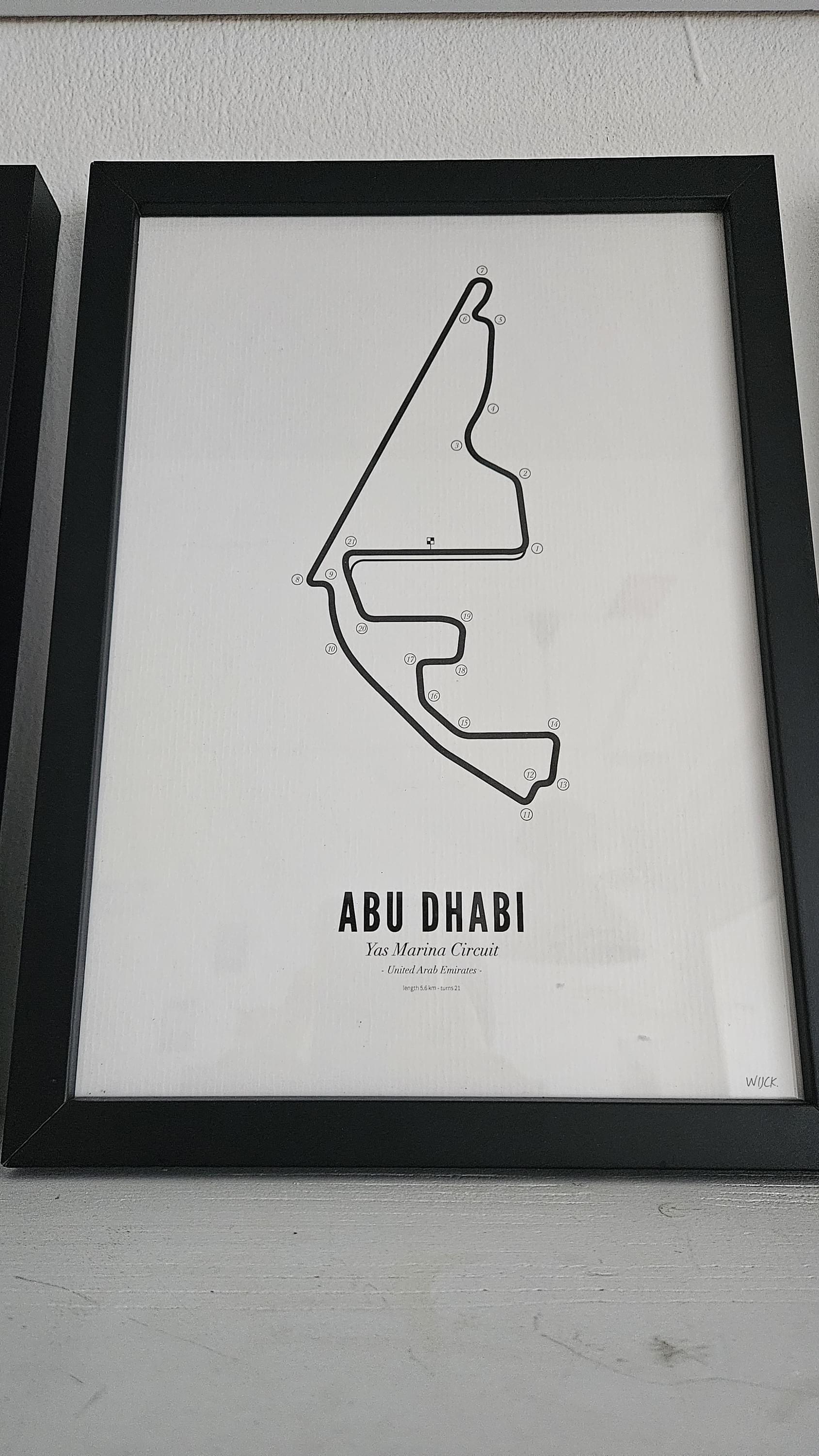 Circuit Poster Abu Dhabi · Van Wijck Luxe White Edition