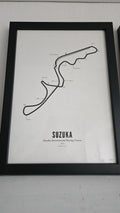 Circuit Poster Suzuka · Van Wijck Luxe White Edition