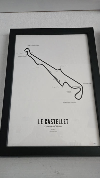 Circuit Poster Le Castellet · Van Wijck Luxe White Edition