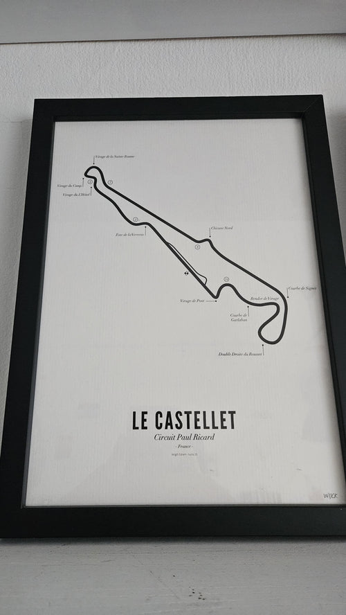 Circuit Poster Le Castellet · Van Wijck Luxe White Edition