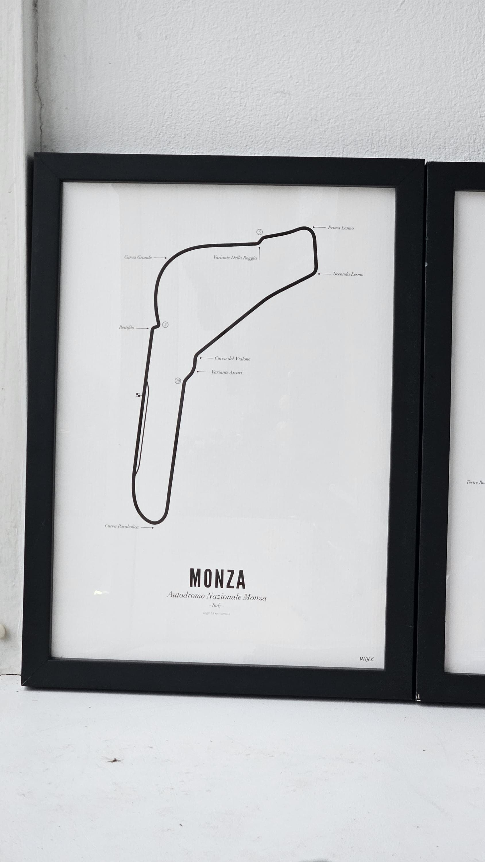 Circuit Poster Monza · Van Wijck Luxe White Edition