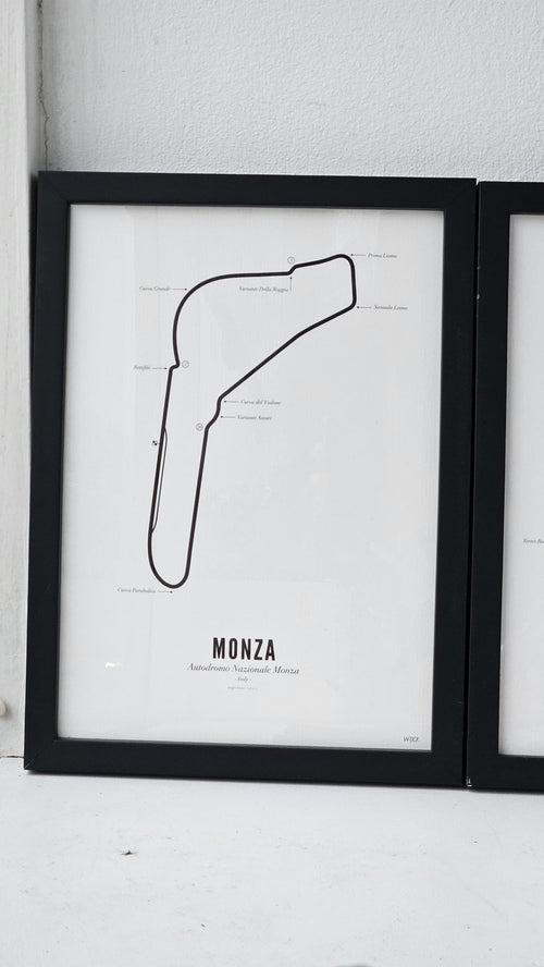 Circuit Poster Monza · Van Wijck Luxe White Edition