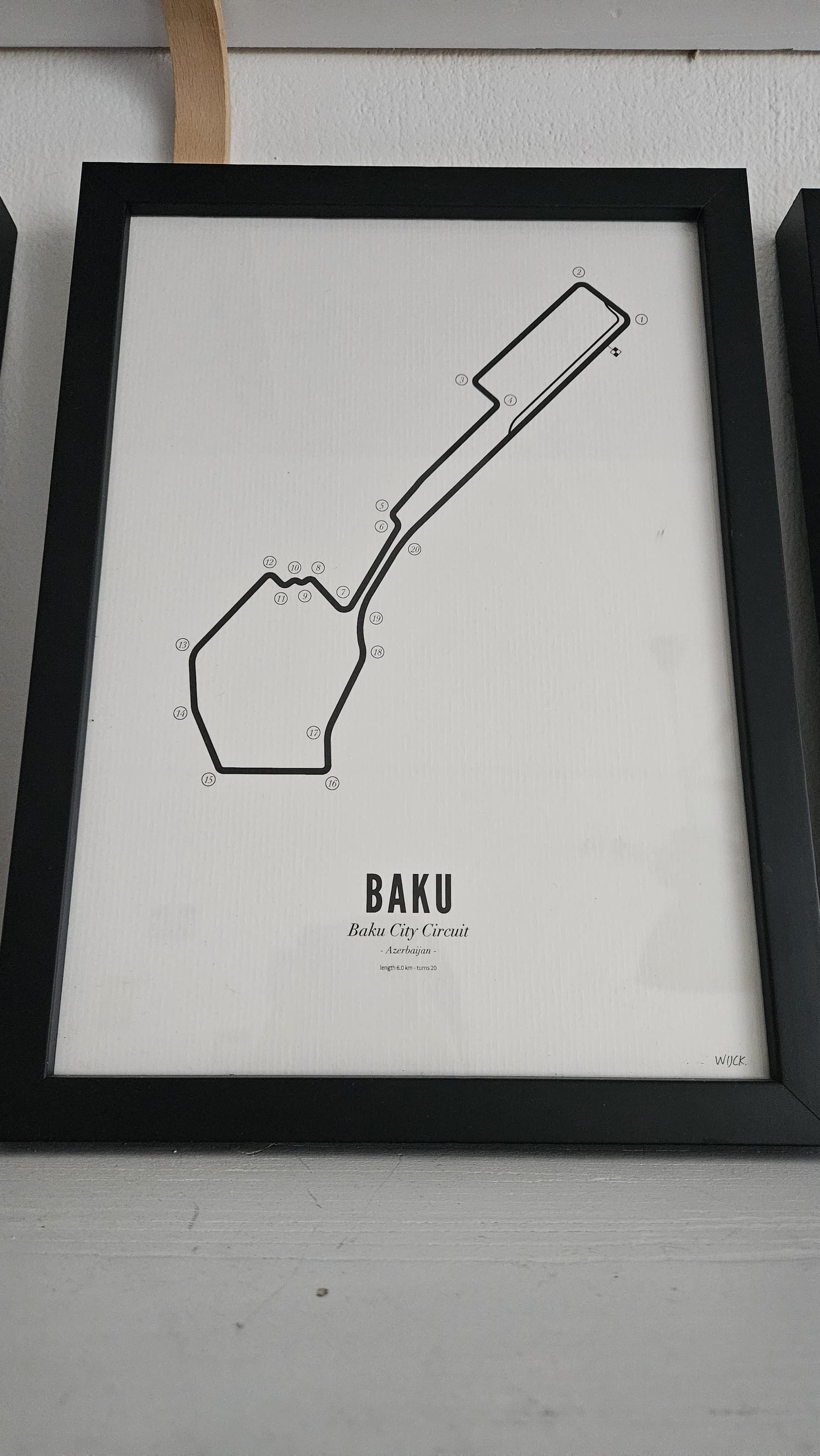 Circuit Poster Baku · Van Wijck Luxe White Edition