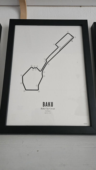 Circuit Poster Baku · Van Wijck Luxe White Edition