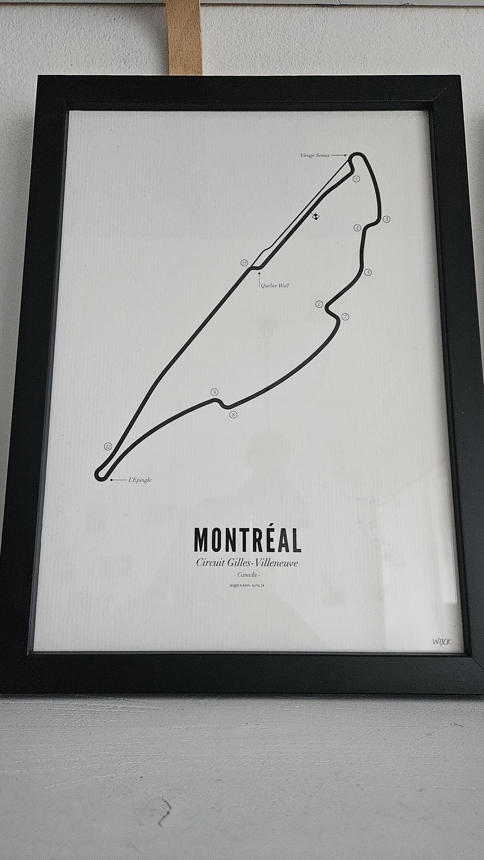 Circuit Poster Montréal · Van Wijck Luxe White Edition