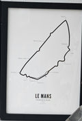 Circuit Poster Le Mans · Van Wijck Luxe White Edition
