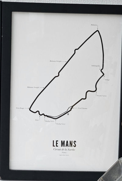 Circuit Poster Le Mans · Van Wijck Luxe White Edition